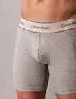 Calvin Klein Heritage Cotton Boxer Brief, 3-Pack, Oyster, Grey Heather & White product photo View 05 S