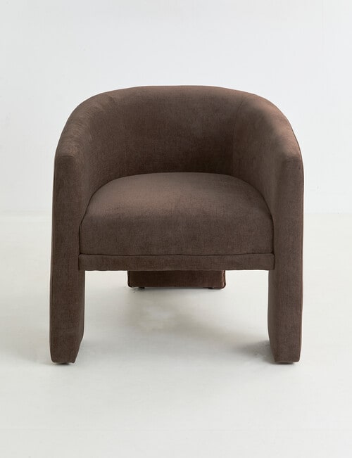 LUCA Furniture Parla Fabric Chair, Brown product photo View 02 L