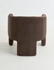 LUCA Furniture Parla Fabric Chair, Brown product photo View 03 S