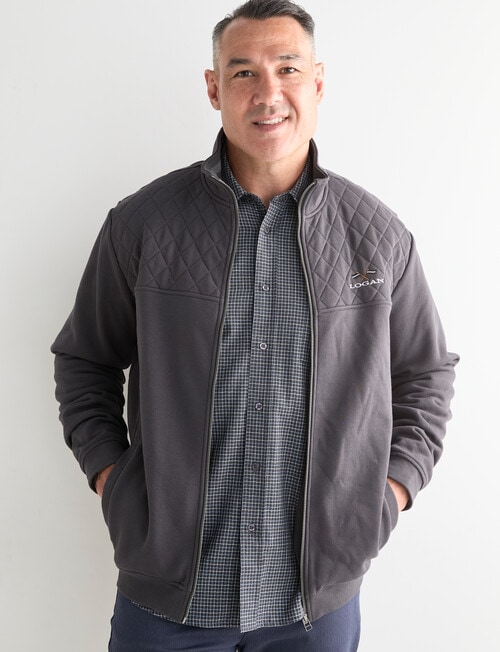 Logan Heath Fleece Sweatshirt, Charcoal product photo
