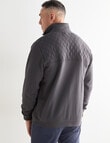Logan Heath Fleece Sweatshirt, Charcoal product photo View 02 S