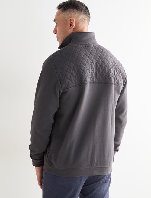 Logan Heath Fleece Sweatshirt, Charcoal product photo View 02 L