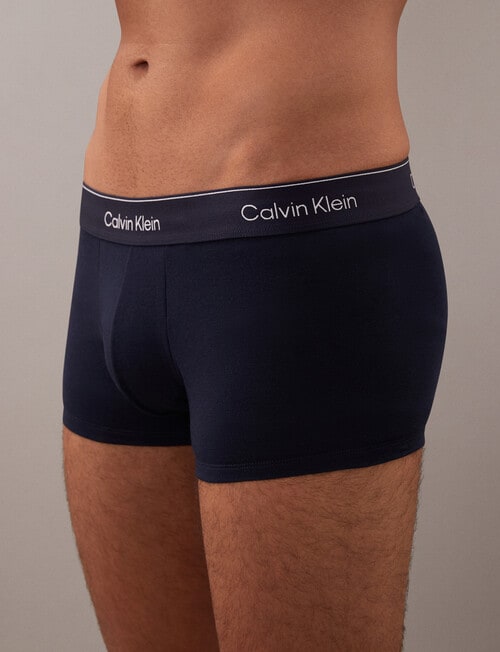 Calvin Klein Icon Cotton Stretch Trunk, 7-Pack, Black Mix product photo View 03 L