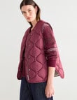 Jigsaw Barrow Puffer Vest, Plum product photo