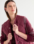 Jigsaw Barrow Puffer Vest, Plum product photo View 04 S