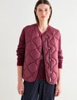 Jigsaw Barrow Puffer Vest, Plum product photo View 06 S