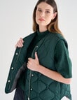 Jigsaw Barrow Puffer Vest, Forest Green product photo View 04 S