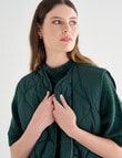 Jigsaw Barrow Puffer Vest, Forest Green product photo View 06 S