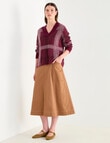 Jigsaw Check Mohair Blend Sweater, Plum product photo View 03 S