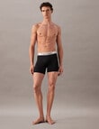 Calvin Klein Engineered Chromatic Boxer Brief, 3-Pack, Black, Monogram Outline Black & Turbulence product photo View 02 S