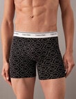 Calvin Klein Engineered Balance Boxer Brief, 3-Pack, Turbulence, Core Logo Shoreline Silver Foil & Silver Foil product photo View 05 S