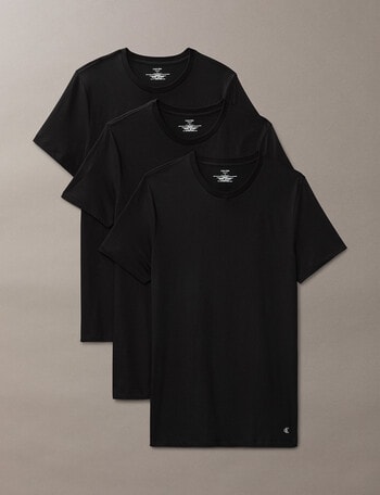 Calvin Klein Classic C-Neck Tee, 3-Pack, Black product photo