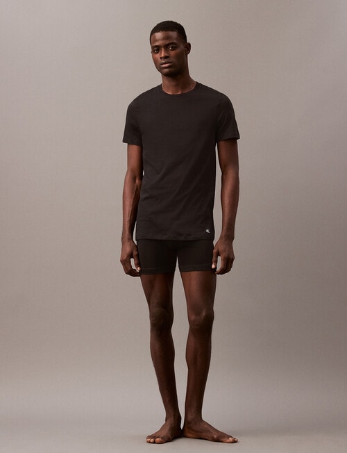 Calvin Klein Classic C-Neck Tee, 3-Pack, Black product photo View 02 L