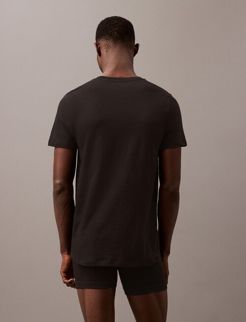 Calvin Klein Classic C-Neck Tee, 3-Pack, Black product photo View 03 L