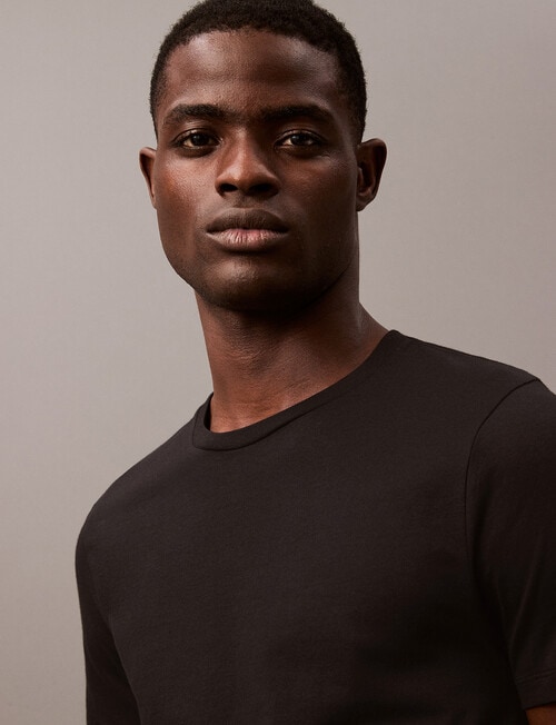 Calvin Klein Classic C-Neck Tee, 3-Pack, Black product photo View 05 L