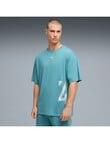 Puma Oversized Graphic Tee, Blue product photo