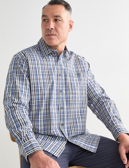 Logan Parker Long Sleeve Shirt, Charcoal product photo
