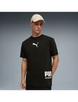 Puma Relaxed Puma Graphic Sport Tee, Black product photo View 02 S