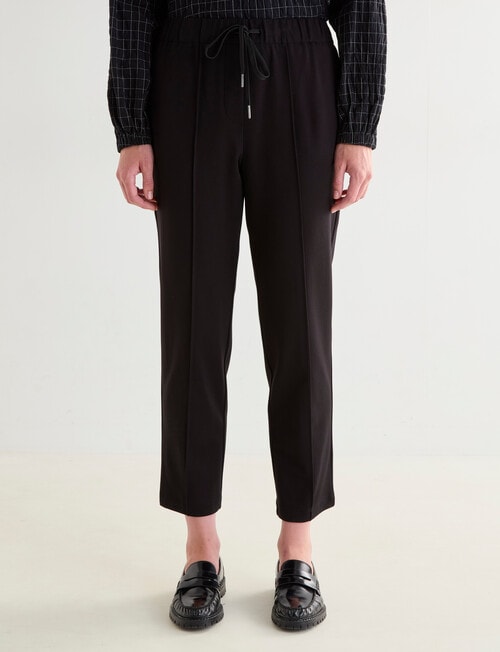 Jigsaw Twill Ponti Tapered Pant, Black product photo