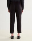 Jigsaw Twill Ponti Tapered Pant, Black product photo View 02 S