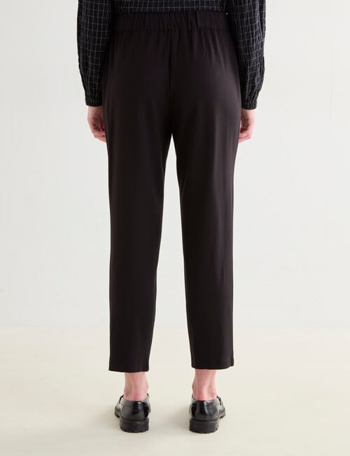 Jigsaw Twill Ponti Tapered Pant, Black product photo View 02 L