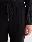 Jigsaw Twill Ponti Tapered Pant, Black product photo View 04 S