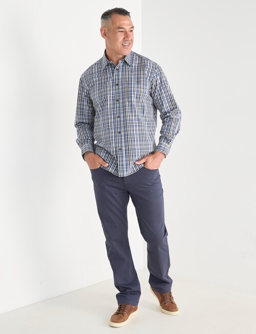 Logan Parker Long Sleeve Shirt, Charcoal product photo View 03 L
