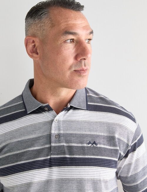 Logan Pearson Short Sleeve Polo Shirt, Navy product photo View 04 L