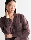 State of play Emilio Shirt, Dark Plum product photo