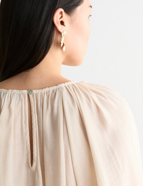 State of play Wynne Top, Vintage Pearl product photo View 08 L