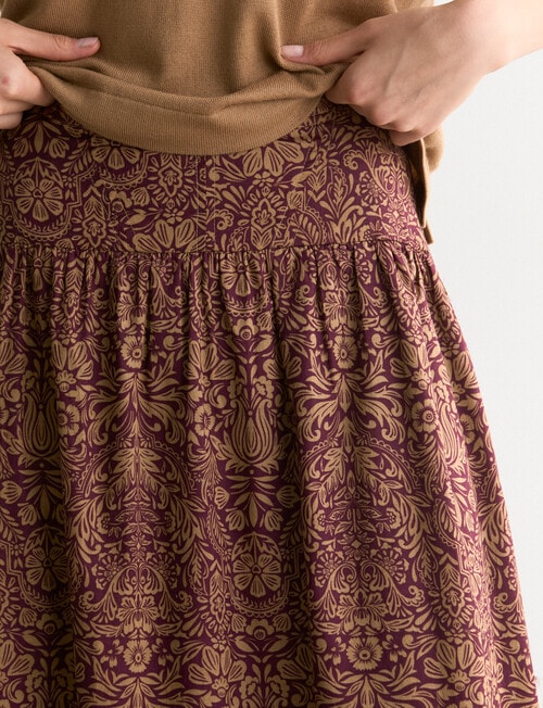 State of play Aliette Skirt, Apricity Print product photo View 04 L