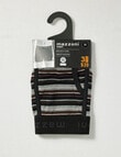 Mazzoni Cotton Rich Stripe Trunk, Plum, Black & Grey product photo View 03 S