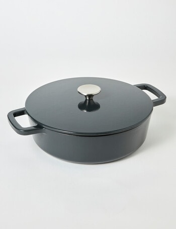 Capital Kitchen Element Cast Iron Saute Pan 28cm, Charcoal product photo