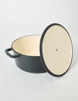 Capital Kitchen Element Cast Iron Casserole 28cm, Charcoal product photo View 03 S