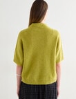 Jigsaw Align Alpaca Blend Roll Neck, Citron Green product photo View 02 S