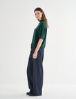 Jigsaw Align Alpaca Blend Roll Neck, Forest Green product photo View 03 S