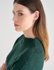 Jigsaw Align Alpaca Blend Roll Neck, Forest Green product photo View 04 S