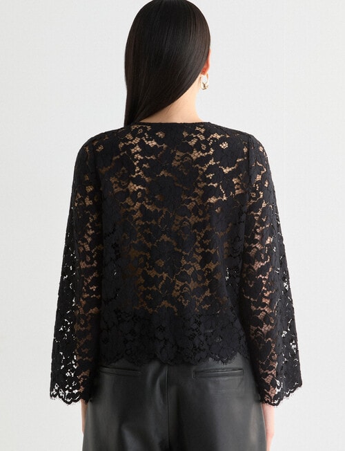 State of play Zina Lace Blouse, Black product photo View 02 L
