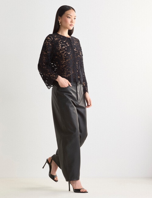 State of play Zina Lace Blouse, Black product photo View 03 L