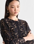 State of play Zina Lace Blouse, Black product photo View 04 S