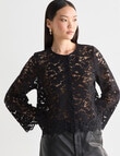 State of play Zina Lace Blouse, Black product photo View 05 S