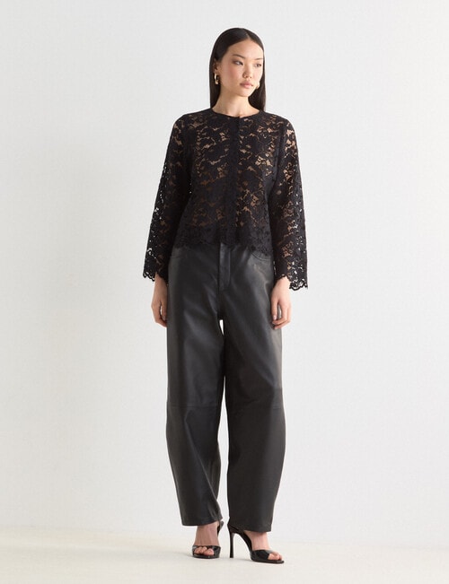 State of play Zina Lace Blouse, Black product photo View 08 L