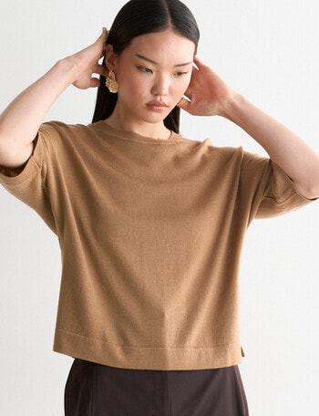 State of play Narina Merino Tee, Golden product photo