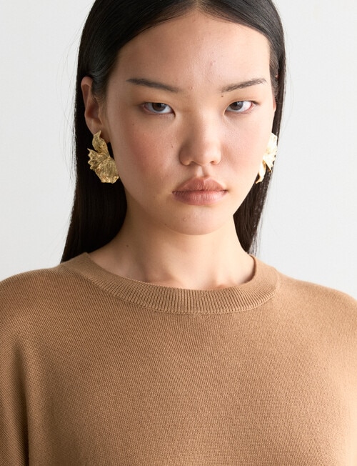 State of play Narina Merino Tee, Golden product photo View 04 L