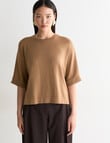 State of play Narina Merino Tee, Golden product photo View 05 S