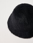 Boston + Bailey Fluffy Bucket Hat, Black product photo View 02 S