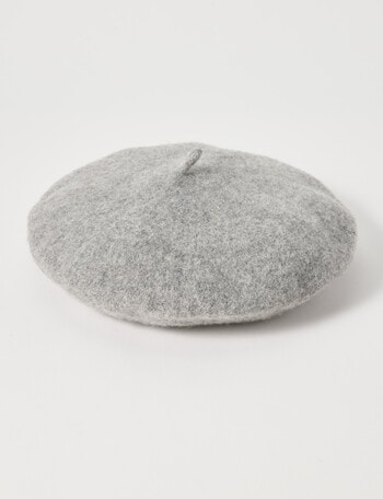 Boston + Bailey Wool Beret, Grey Marle product photo