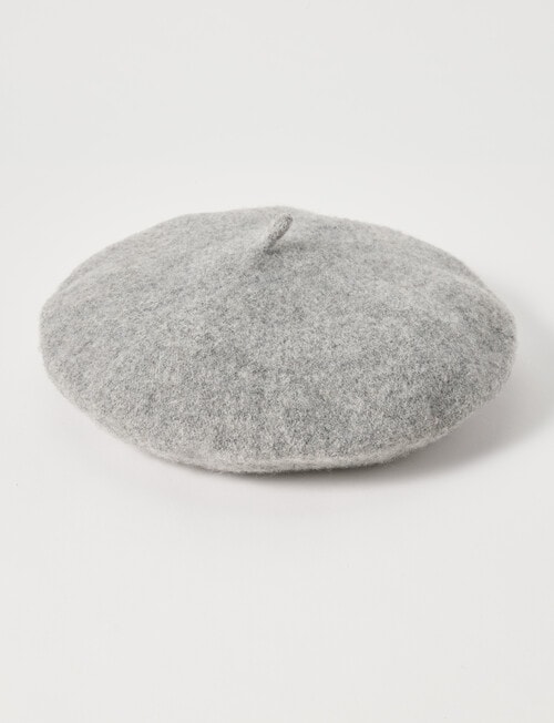Boston + Bailey Wool Beret, Grey Marle product photo