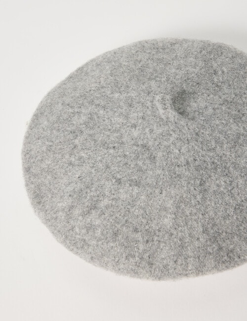 Boston + Bailey Wool Beret, Grey Marle product photo View 02 L