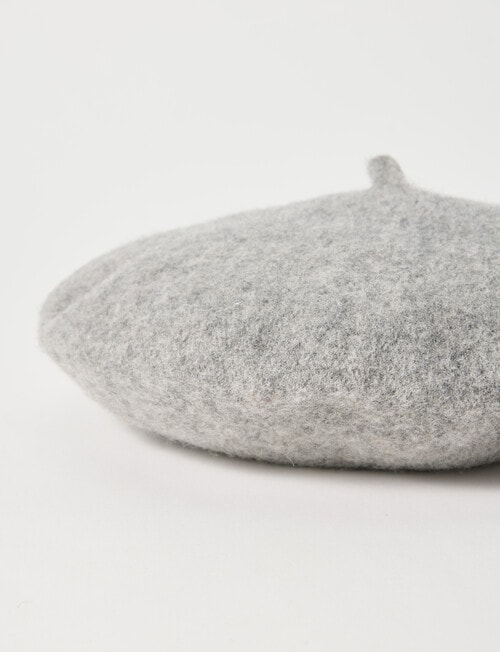 Boston + Bailey Wool Beret, Grey Marle product photo View 03 L